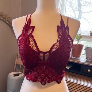 Red bralette
